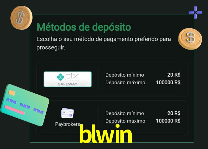 O cassino blwin oferece uma grande variedade de métodos de pagamento